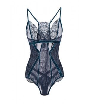 BODYSUIT LE JOURNAL INTIME "JOSEPHINE" (GRAY-BLUE)