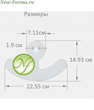 Силиконовый пластырь  Scar Fx  "Якорь" 1 шт